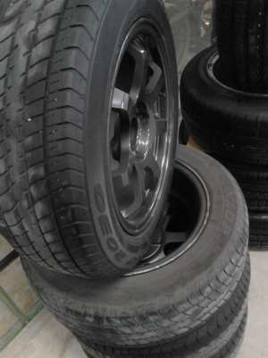 แม๊กพร้อมยาง 185/60R15 DUNLOP SP SPORT 2030  ปีสวยๆ 2012 ขายชุด 4 ล้อ TEL.081-427-3941