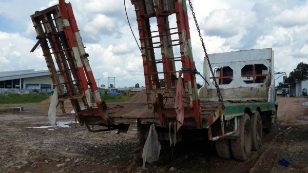 ISUZU JCM165 แรง หางปลาพับได้ไฮดรอลิค ขึ้นรถเกี่ยวข้าว ภาษีเต็ม