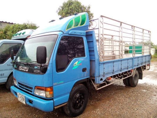 6 ล้อกลาง   (กระบะกรุ_สแตนเลส)    ISUZU  *Euro.2*  NPR 140 แรงม้า+Turbo  *ยาว 5.00ม. * รถสวยเดิม_สภาพพร้อมใช้งาน  *  มีเล่มพร้อมโอน *