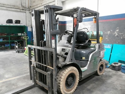 โฟร์คลิฟท์ 2.5 ตัน Mitsubishi FG25T #F17D-50352 นำเข้าจากญี่ปุ่น สนใจโทร. 080-6565422 (หนิง)