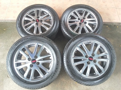 ขายล้อแม็ก TOYOTA TRD ขอบ15 พร้อมยางปี13 4 ล้อ