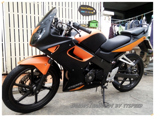 ขาย CBR 150 Wrap สีดำส้มด้าน ไมล์เหลืองปี 50 ขาย CBR 150 Wrap สีดำส้มด้าน ไมล์เหลืองปี 50