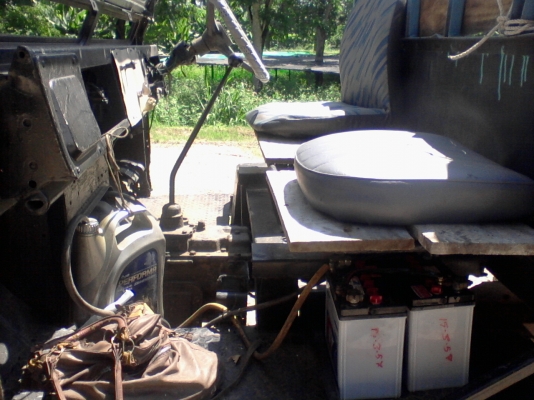 ขายรถอีแต๋นยกสูง  เครื่องยน 6 ล้อ BU3000 เครื่องดี ขับขี่ได้