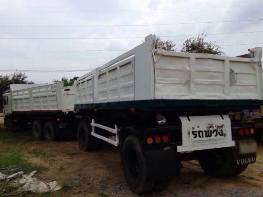 ขายรถบรรทุกพ่วงดัมพ์ VOLVO YV2E4CCD เครื่อง D6B-250 แรง กระบะดัมพ์แม่ลูก ลูก 2 เพลา ทะเบียนพร้อม