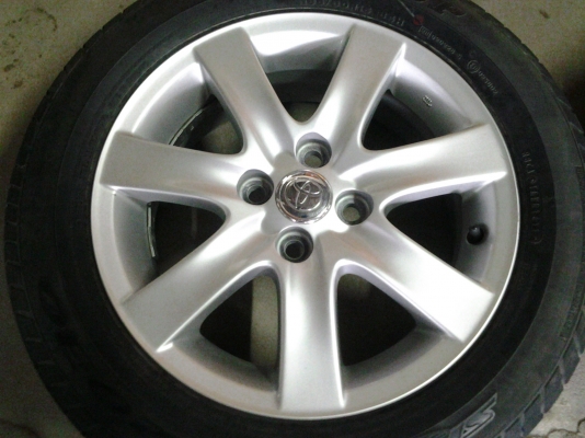 แม็กtoyota ขอบ15 4รู100 พร้อมยาง