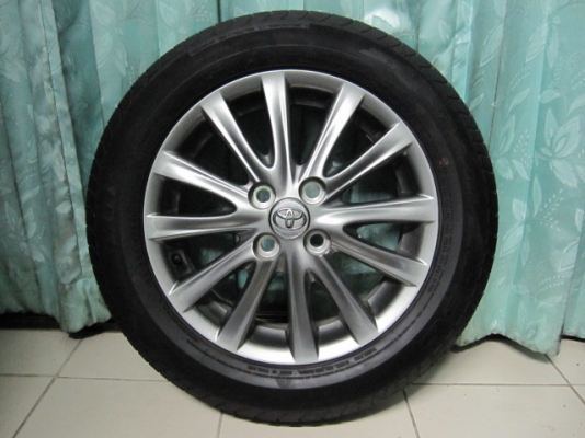 ขายล้อแม็ก Toyota Vios ลาย 12 ก้านสีรมดำพร้อมยางขอบ 15