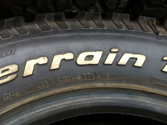 ฝากขายยางใหม่ BF Goodrich All-Terrain ขนาด 285 65 r18 เส้นละ 4500บาท