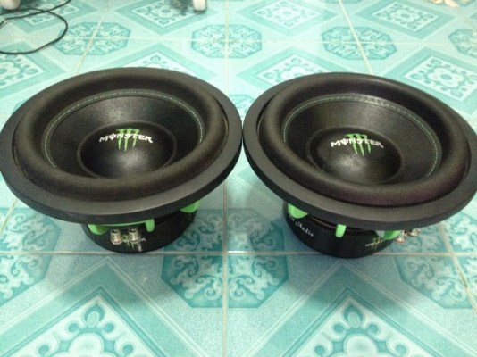 ซับ10&quot;monster โครงหล่อแม่เหล็ก156/ว้อย2.5&quot; มือสองเดิมๆไม่เคยซ่อม เบสมันมากแบรนด์นี้ ขายคู่ละ 3650 บาท