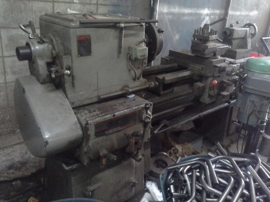 เครื่องกลึง 6 ฟุต TASHING ระบบ 2 เพลา เกียร์สเต็ป ระบบอัตโนมัติและกลึงเกลียวพร้อมใช้งานตามปกติ