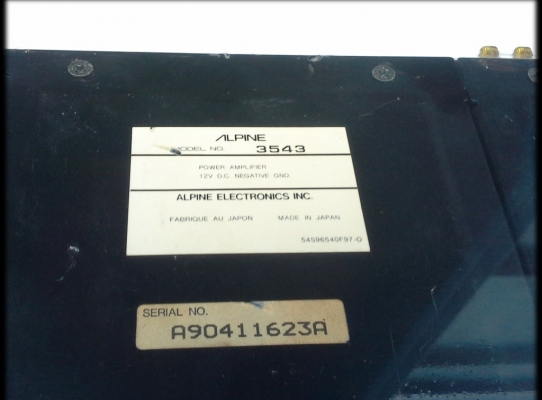 แอมป์ Alpine รุ่น 3543 แบบ 2 แชลแนล ใหม่กริ๊บ Made in Japan แอมป์ Alpine รุ่น 3543 แบบ 2 แชลแนล ใหม่กริ๊บ Made in Japan