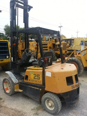 โฟคลิฟท์ SUMITOMO 2.5ตัน เสาสูง 5เมตร งาสไลด์ เครื่องดีเซล ยางตันล้อคู่ นำเข้าจาก ญี่ปุ่นแท้ๆ 1000\% ขายถูก 090-986-2521