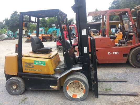 โฟคลิฟท์ SUMITOMO 2.5ตัน เสาสูง 5เมตร งาสไลด์ เครื่องดีเซล ยางตันล้อคู่ นำเข้าจาก ญี่ปุ่นแท้ๆ 1000\% ขายถูก 090-986-2521