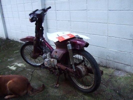 HONDA Custom รุ่นสตาร์ทมือ สีม่วง มีเล่มทะเบียน มีชุดโอน