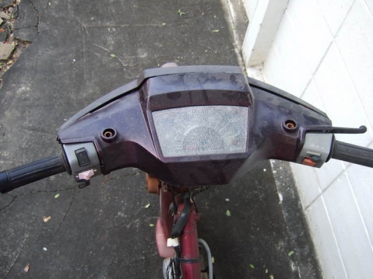 HONDA Custom รุ่นสตาร์ทมือ สีม่วง มีเล่มทะเบียน มีชุดโอน