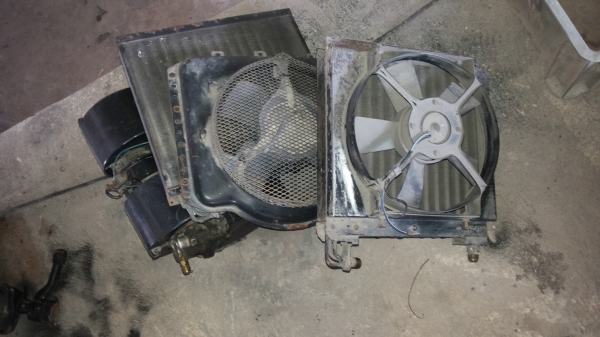 ชุดตู้แอรแผงความร้อนพร้อมพัดลม24v