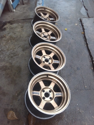 ล้อ te37v 15" 4/100 กว้าง8-9 ออฟ0