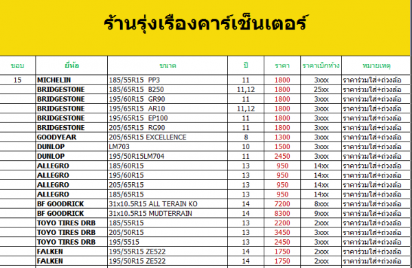 ยาง ขอบ15-16