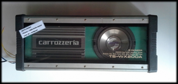 Subwoofer Pioneer TS-WX200A ตู้สำเร็จแบบแอมป์ในตัว มือสองญุี่ปุ่น