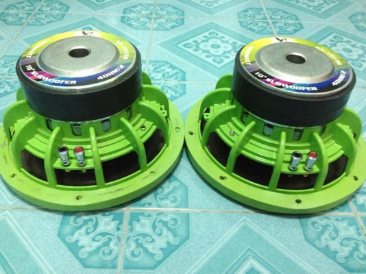 ซับ10&quot; EAGLE โครงหล่อแม่เหล็ก160/ว้อย2.5&quot; มือสองเดิมๆไม่เคยซ่อม อายุงาน3เดือน ขายคู่ละ 2350 บาท
