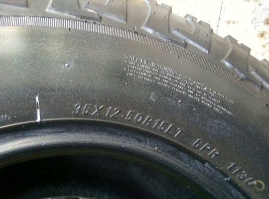 ขายยาง Mud -Terrain Maxxis Bighorn MT-762 ขนาด 35 12.5 r15