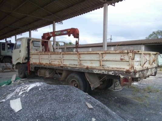 รถฮีโน่ 6 ล้อ ติดเครน 2.5 ตัน. KM779 117 แรงม้า. สนใจติดต่อ 081 - 6079515 รถฮีโน่ 6 ล้อ ติดเครน 2.5 ตัน. KM779 117 แรงม้า. สนใจติดต่อ 081 - 6079515