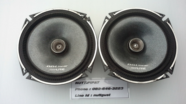 ลำโพง Alpine DDLinear 6.5 นิ้ว แกนร่วม สวยๆ เสียงดี