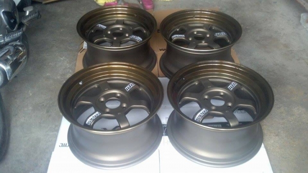 แม็กใหม่แนวปลิ้น TE37 ขอบ 15 กว้าง 8 ออฟ 35 ราคา 8900 บาท