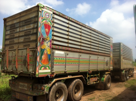 ขายดาว์นรถพ่วง ISUZU เครื่อง 320 แรง ปี 51 กระบะดัมพ์มิเนียมอู่โชคชัย