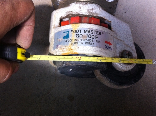 ล้อยี้ห้อ FOOT MASTER ขนาดเฉพาะตัวล้อ 3 นิ้ว ใส่เครื่อง โต๊ะ หรือชิ้นงานอื่นที่ต้องรับน้ำหนักมากๆ