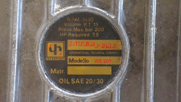 Sell> ขายปั้มฉีดน้ำแรงดันสูง Inter Pump รุ่น WS 201 / 200 Bars พร้อม สาย+ตัวปรับแรงดัน จัดส่งทั่วประเทศครับ
