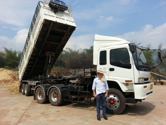 หัวลาก10ล้อIZUSU 2 เพลา รุ่น GXZ360 + หาง3มิตรดั้ม2เพลา + หางคอกสูง3เพลาแท้