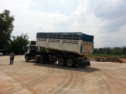 หัวลาก10ล้อIZUSU 2 เพลา รุ่น GXZ360 + หาง3มิตรดั้ม2เพลา + หางคอกสูง3เพลาแท้