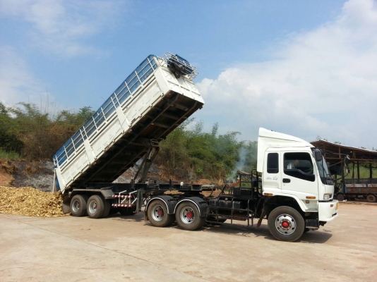 หัวลาก10ล้อIZUSU 2 เพลา รุ่น GXZ360 + หาง3มิตรดั้ม2เพลา + หางคอกสูง3เพลาแท้