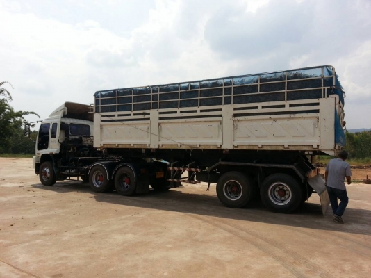 หัวลาก10ล้อIZUSU 2 เพลา รุ่น GXZ360 + หาง3มิตรดั้ม2เพลา + หางคอกสูง3เพลาแท้