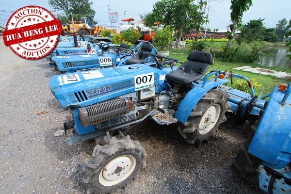 AUC 7 Code 007  แทรกเตอร์  เก่านอก ISEKI TX1410F  ราคา เริ่มต้นการประมูล 45,000 บาท