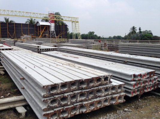 เสาเข็มหกเหลียม แผ่นพื้นสำเร็จรูป