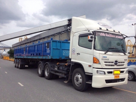 ขายดาวน์หัวลาก FM1AKLA รุ่น 344 HINO  พร้อมหางพื้นเรียบ3 เพลา