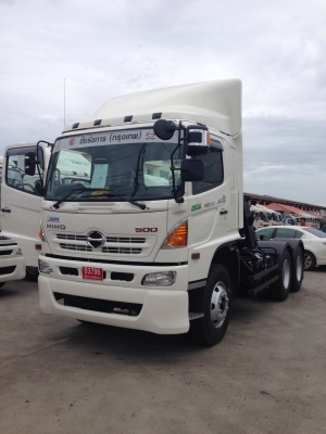 ขายดาวน์หัวลาก FM1AKLA รุ่น 344 HINO  พร้อมหางพื้นเรียบ3 เพลา