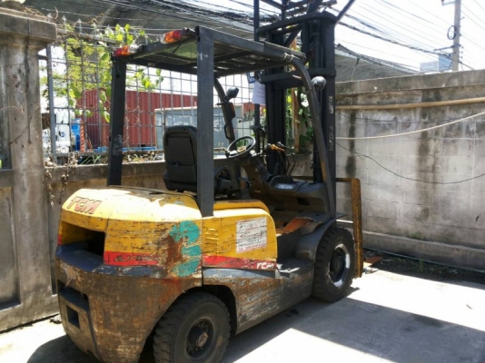 ฟอร์คลิฟต์ 2.5 ตัน TCM FD25T3 #2N506222 (Diesel/เสาสูง 4 เมตร) สนใจโทร. 080-6565422 (หนิง)