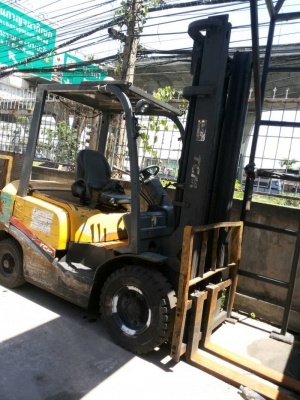 ฟอร์คลิฟต์ 2.5 ตัน TCM FD25T3 #2N506222 (Diesel/เสาสูง 4 เมตร) สนใจโทร. 080-6565422 (หนิง)