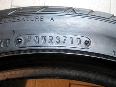 ยาง Dunlop 195/45/16 ปี10