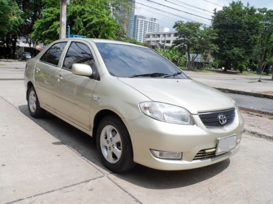 TOYOTA VIOS 1.5 E ivory ปี 2005 AUTO จัดไฟแนนซ์ได้ T.086-527-9533