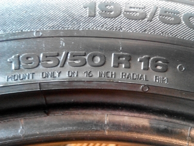 ยาง Continental 195/50/16 ปี 11