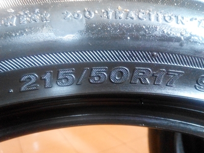 ยาง Bridgestone 215/50/17 ปี 11 ยาง Bridgestone 215/50/17 ปี 11