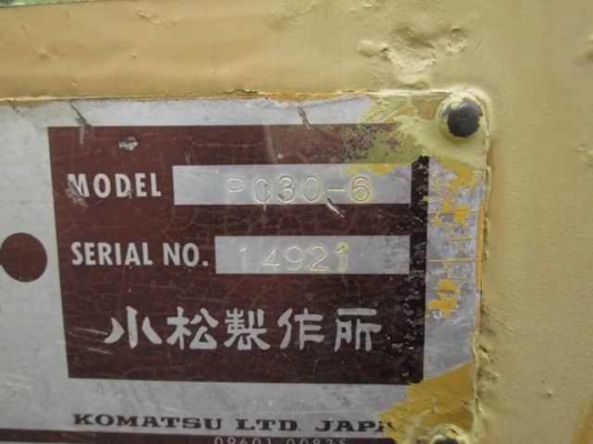 *แบคโฮ KOMATSU PC30-6* เก่าญี่ปุ่น สภาพพร้อมใช้
