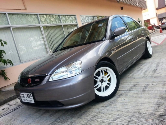 CIVIC ES DIMANTION ปี 2002  รถสวย  สีเทานกพิราบ สีสวย  มีเสน่ห์ ไม่มีชน หนัก ไม่มีอุบัติเหตุ เรื่องระบบความร้อน หายห่วง เครื่องD17A VTEC 1700 CC. เครื่องดี นิ่ง     วิ่งดี ไม่มีสะดุด เกียร์ MT ขับสนุก ประหยัด รถสมบูรณ์ ค้ำโช็คCUSCO กาวไวร์HKSแท้ ช่วงล่างข