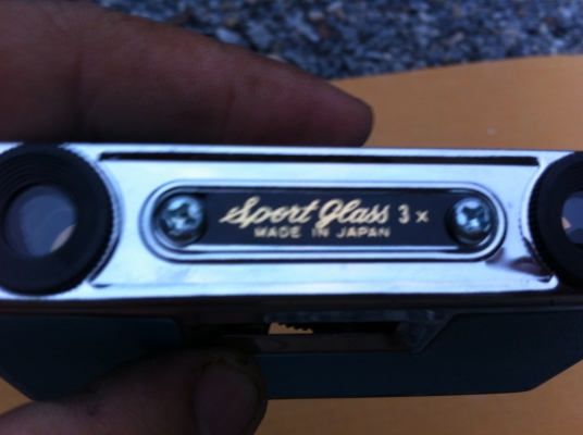กล้องพับ sport glass กำลังขยาย 3* 25 ผลิตญี่ปุ่นของเก่าเก็บสภาพเหมือนใหม่พับเก็บได้สวย