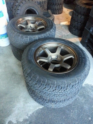 ขาย ล้อ+ยาง ขอบ 18 ลาย TE37 ยาง 265/60R18