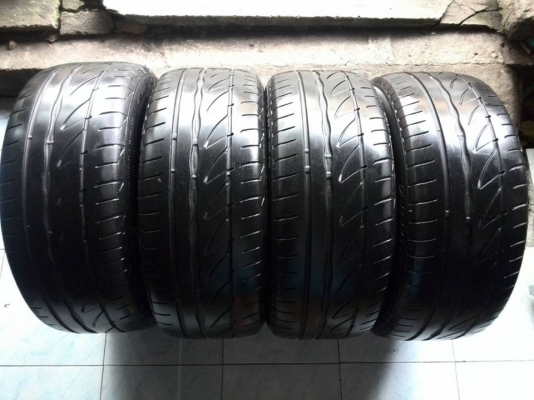 ขายยาง BRIDGESTONE RE002 195-50-15 ปี11 ดอกเต็ม ไม่บวม ไม่กินข้าง ชุดละ 4,900 บาท