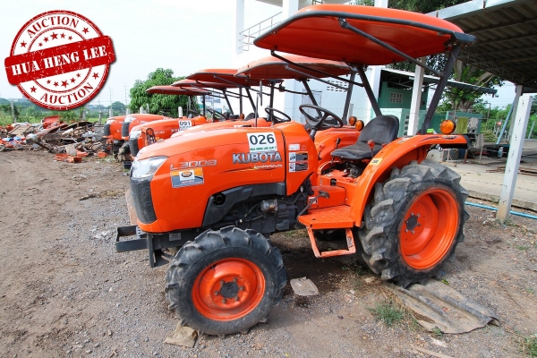 AUC 7 Code 026  แทรกเตอร์ KUBOTA L3008  ราคา เริ่มต้นการประมูล 260,000 บาท